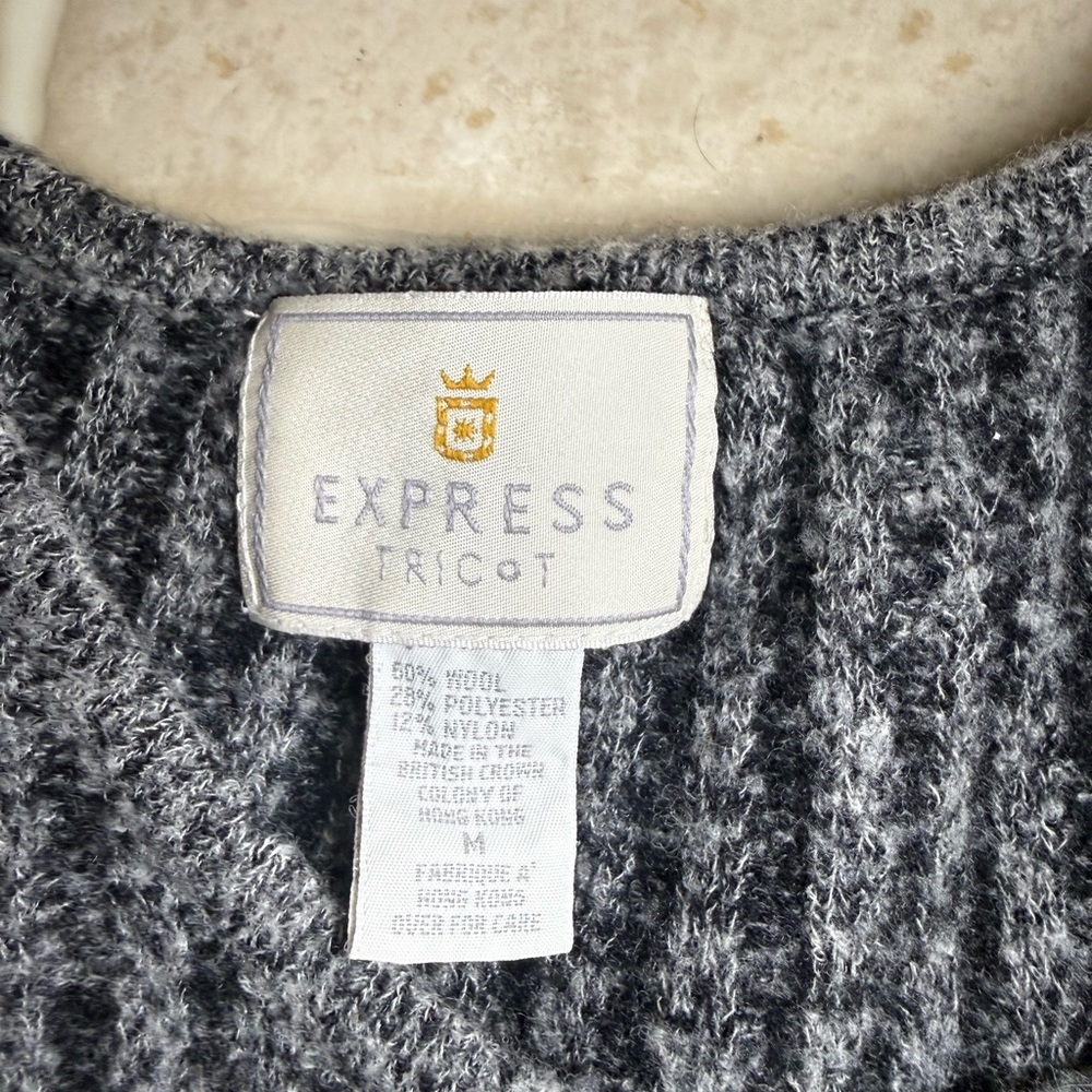 Gray Ribbed Knit Top - Picture 5 of 8